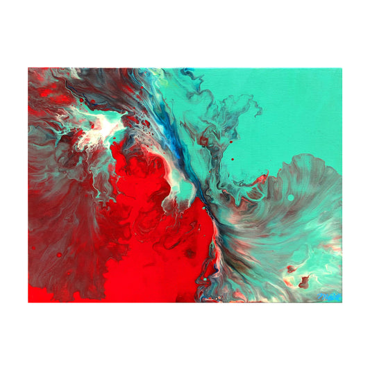 Aqua Red Splash